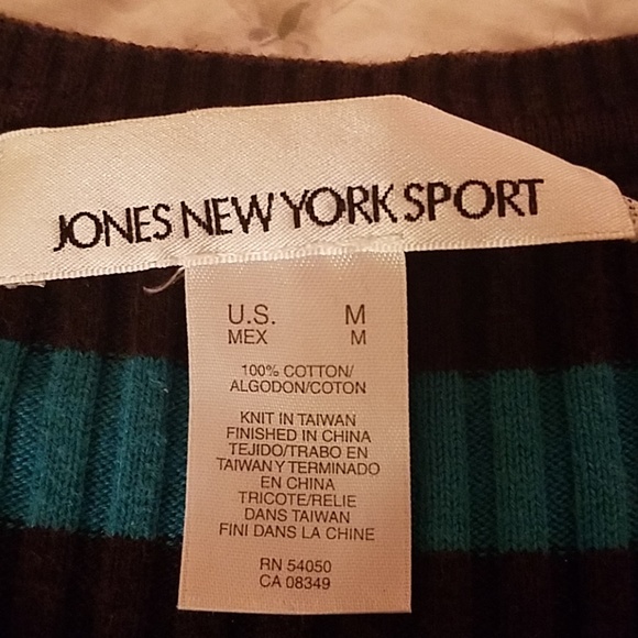 Jones New York Stripped Sweater - Picture 2 of 2
